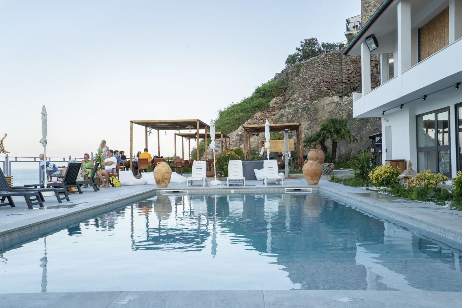 The pool by day